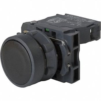 SCHNEIDER ELECTRIC H7077 Non-Illum Push Button 22mm 1NO Black, 2UYZ4