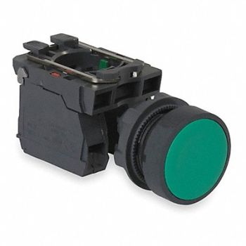 SCHNEIDER ELECTRIC H7079 Non-Illum Push Button 22mm 1NO/1NC Green, 2UYZ7