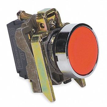 SCHNEIDER ELECTRIC H7079 Non-Illum Push Button 22mm 1NO/1NC Red, 2UZA5