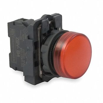 SCHNEIDER ELECTRIC Pilot Light LED Red 22mm 24VAC/DC, 2UZC4