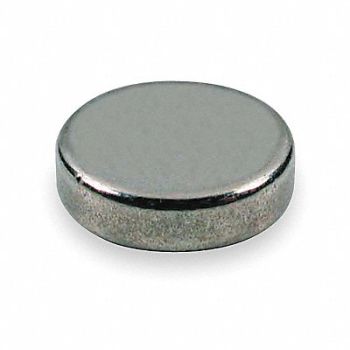 GRAINGER APPROVED Disc Magnet Neodymium 4.9 lb Pull, 2VAE9