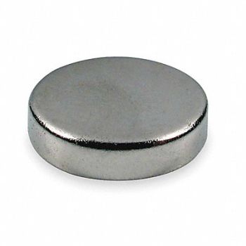 GRAINGER APPROVED Disc Magnet Neodymium 5.8 lb Pull, 2VAF3