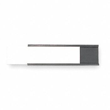 GRAINGER APPROVED Label Holder Dark Brown C-Channel PK25, 2VAK3