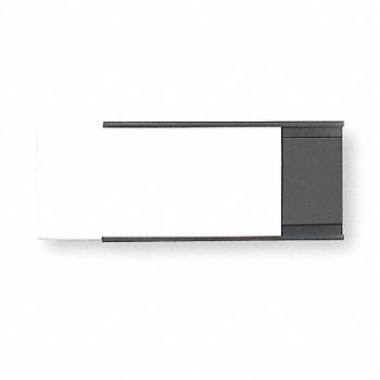 GRAINGER APPROVED Label Holder Dark Brown C-Channel PK25, 2VAK4