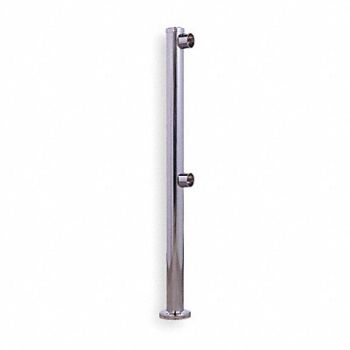 TURNSTILE End Post Brushed Chrome, 2VAX7