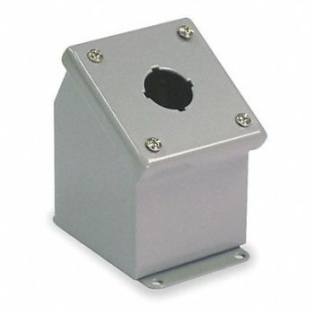 WIEGMANN Pushbutton Enclosure 30mm 3.25in.W Steel, 2VB54