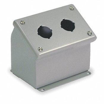 WIEGMANN Pushbutton Enclosure 30mm 3.50 in H SS, 2VB55