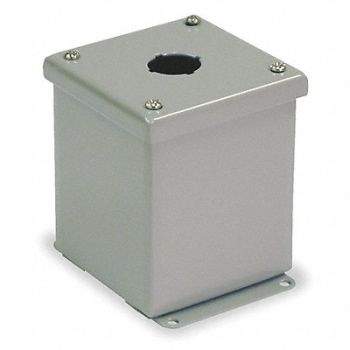 WIEGMANN Pushbutton Enclosure 22mm 1 Hole Steel, 2VB59