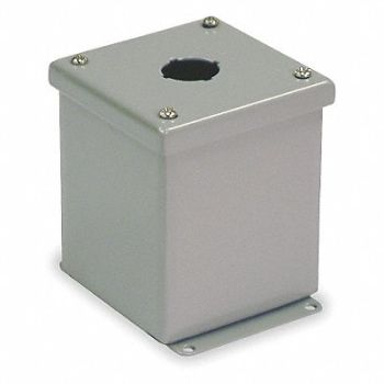WIEGMANN Pushbutton Enclosure 30mm 1 Hole Steel, 2VB65