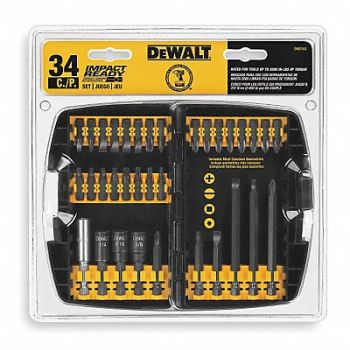 DEWALT Screwdriver Bit Set 34 Pieces 1/4 Shank, 2VDK2