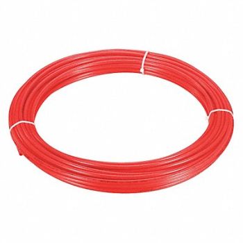 GRAINGER APPROVED Tubing 3/8 OD Nylon Red 100 Ft, 2VDX2