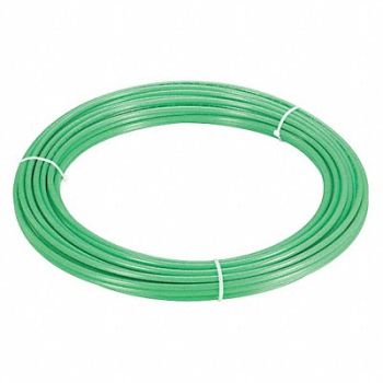 GRAINGER APPROVED Tubing 11/64 ID 1/4 OD 250Ft Green, 4HHD1