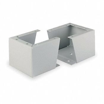 WIEGMANN Enclosure Stand Gray 12 In H x 8 In D, 2VE18