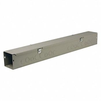 WIEGMANN Straight Wireway NEMA 1 Length 6 Ft Gray, 2VE45