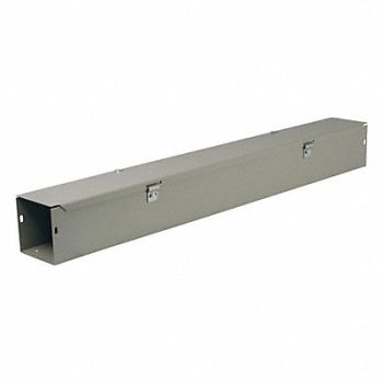 WIEGMANN Straight Wireway NEMA Length 10 Ft Gray, 2VE48