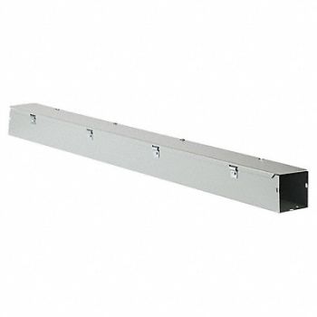 WIEGMANN Straight Wireway NEMA 1 Length 3 Ft Gray, 2VE40
