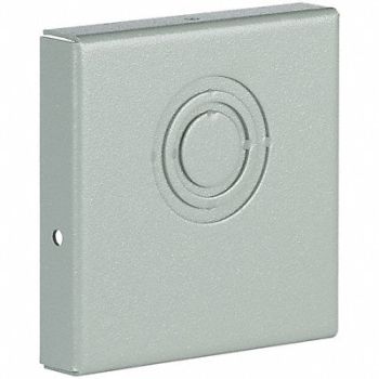 WIEGMANN Wireway End Cap 6x6 Sq In Steel Gray, 2VE56