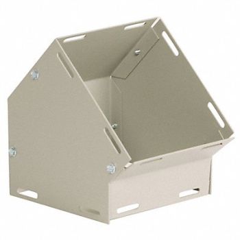 WIEGMANN Wireway Elbow 45 Degree 6x6 Sq In Gray, 2VE59