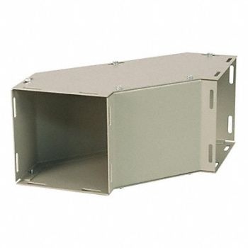 WIEGMANN Wireway Sweep Elbow 4x4 Sq In Steel Gray, 2VE64