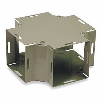 WIEGMANN Wireway Cross 4x4 Sq In 16 Gauge Steel, 2VE68
