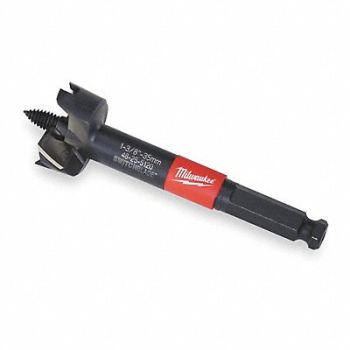 MILWAUKEE Self Feed Bit HSS 1-3/8 x 5, 2VFY6