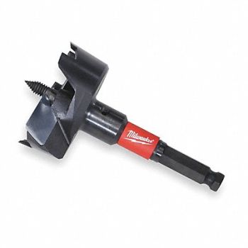 MILWAUKEE Self Feed Bit HSS 2-9/16 x 5, 2VFZ1