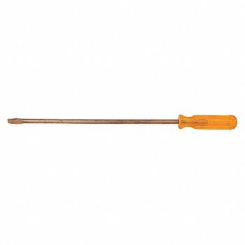 AMPCO NonSpark Slotted Screwdriver 1/8 in, 2VJ15