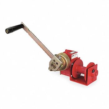 THERN Hand Winch Worm Gear w/Brake 1000 lb., 2VKH6