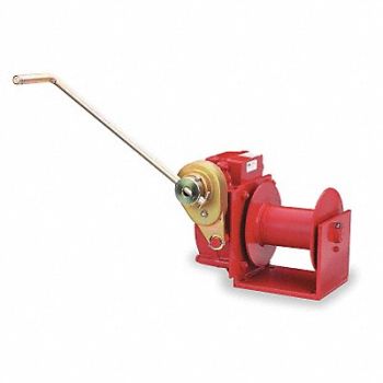 THERN Hand Winch Worm Gear w/Brake 4000 lb., 2VKH8