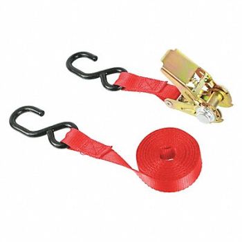 GRAINGER APPROVED Tie Down Strap Ratchet Poly 15 ft PK2, 2VKP3