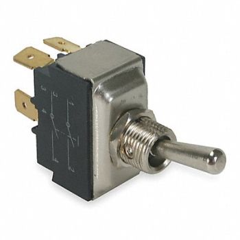 POWER FIRST Toggle Switch DPST 15A @ 277V QuikConnct, 2VLU1