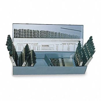 CHICAGO-LATROBE Jobber Drill Set 118 pc HSS, 2VTE5