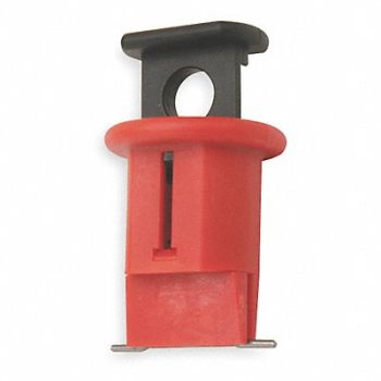 BRADY Breaker Lockout Mini Pin Wide Pushbutton, 2VU35