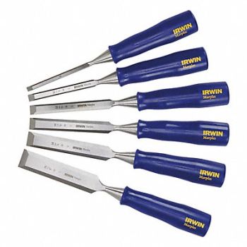 IRWIN MARPLES Wood Chisel Set 6 PC 1/4 To 1 In Tip, 2VU90