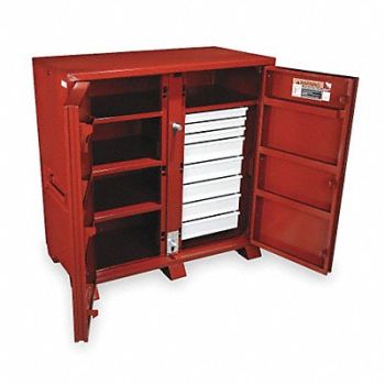 CRESCENT JOBOX Jobsite Cabinet 60 3/4 in Brown, 2VUY2