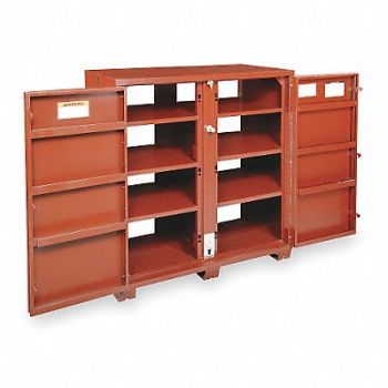 CRESCENT JOBOX Jobsite Cabinet 60 3/4 in Brown, 2VUY3