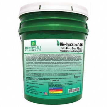 RENEWABLE LUBRICANTS Cutting Oil 5 gal Bucket, 2VXK9