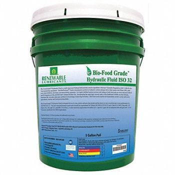 RENEWABLE LUBRICANTS Bio-Food Grade Hydraulic Fluid 5 Gal 32, 2VXL2