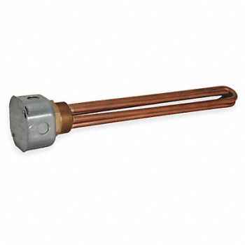 TEMPCO Screw Plug Immersion Heater 51-3/4 in L, 2VXX7