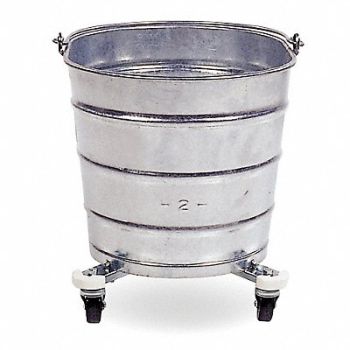 TOUGH GUY Bucket Silver 6 1/2 gal, 2W318