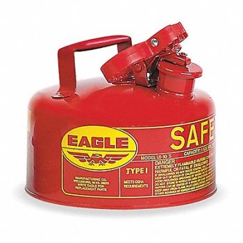 EAGLE Type I Safety Can 1 gal Red 8 H 9 OD, 2W428