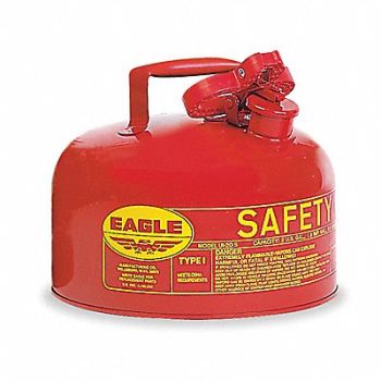 EAGLE Type I Safety Can 2 gal Red 9-1/2In H, 2W429