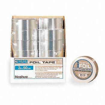 NASHUA Foil Tape 2 1/2 in x 50 yd Aluminum, 15R466