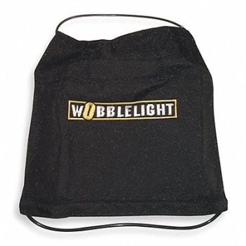 WOBBLE LIGHT Reflector Shield 12.5in Black/Silver, 2WA36