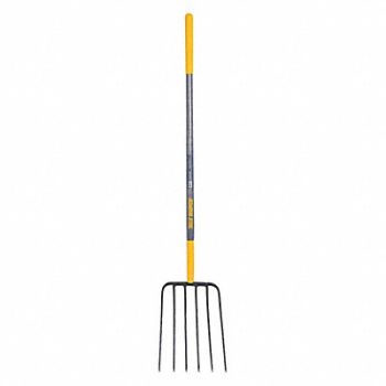 TRUE TEMPER Wood Manure Fork 12 In, 2WE79