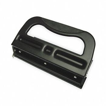 GRAINGER APPROVED Paper Punch 3-Hole Blk 40 Sheet, 2WFT6