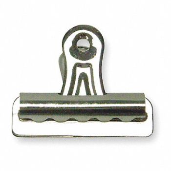 GRAINGER APPROVED Bulldog Clip 1 1/4 In W Silver PK36, 2WFV7