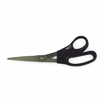 GRAINGER APPROVED Scissors 8 In Blk Hard Grip Handle, 2WFX1