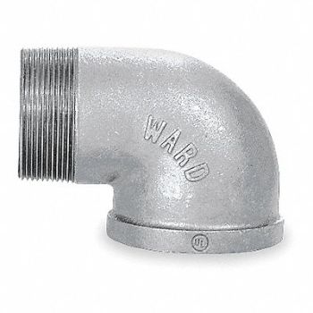 GRAINGER APPROVED 90 Street Elbow Malleable Iron 4 in, 2WJ15