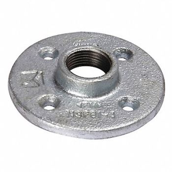 GRAINGER APPROVED Pipe Flange Floor Flange Malleable Iron, 2WJ70